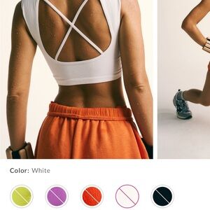 FP Movement by Free People White Muscle Tee